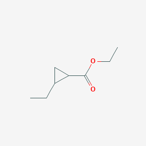 molecular formula C8H14O2 B044356 Ethyl 2-ethylcyclopropanecarboxylate CAS No. 115188-22-2