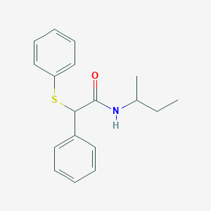 molecular formula C18H21NOS B443615 N-(butan-2-yl)-2-phenyl-2-(phenylsulfanyl)acetamide 