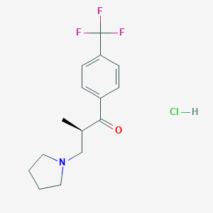 molecular formula C15H19ClF3NO B044364 Lanperisone hydrochloride CAS No. 116287-13-9