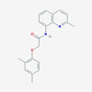 molecular formula C20H20N2O2 B4436535 2-(2,4-dimethylphenoxy)-N-(2-methylquinolin-8-yl)acetamide 