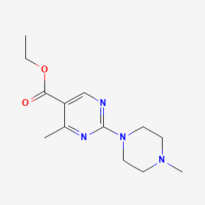 molecular formula C13H20N4O2 B4436851 Ethyl 4-methyl-2-(4-methylpiperazin-1-yl)pyrimidine-5-carboxylate 