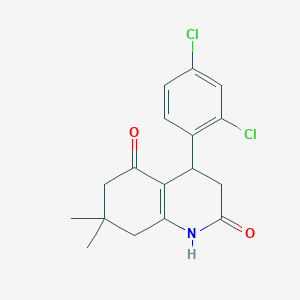 molecular formula C17H17Cl2NO2 B4436928 4-(2,4-DICHLOROPHENYL)-7,7-DIMETHYL-1,2,3,4,5,6,7,8-OCTAHYDROQUINOLINE-2,5-DIONE 