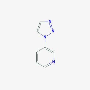 molecular formula C7H6N4 B044371 3-(1H-1,2,3-Triazol-1-yl)pyridine CAS No. 118078-93-6