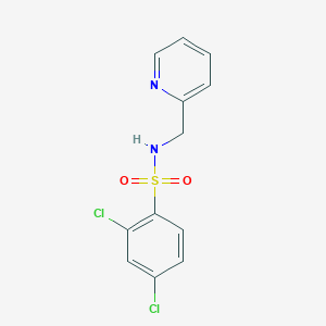 molecular formula C12H10Cl2N2O2S B4437271 2,4-dichloro-N-(pyridin-2-ylmethyl)benzenesulfonamide 
