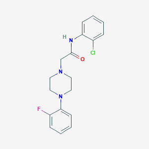 molecular formula C18H19ClFN3O B4437460 N-(2-chlorophenyl)-2-[4-(2-fluorophenyl)piperazin-1-yl]acetamide 