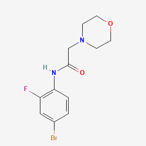 molecular formula C12H14BrFN2O2 B4437695 n-(4-Bromo-2-fluorophenyl)-2-morpholinoacetamide 
