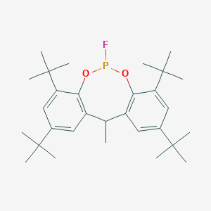 molecular formula C30H44FO2P B044378 12H-Dibenzo[d,g][1,3,2]dioxaphosphocin, 2,4,8,10-tetrakis(1,1-dimethylethyl)-6-fluoro-12-methyl- CAS No. 118337-09-0