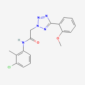 molecular formula C17H16ClN5O2 B4438136 N~1~-(3-CHLORO-2-METHYLPHENYL)-2-[5-(2-METHOXYPHENYL)-2H-1,2,3,4-TETRAAZOL-2-YL]ACETAMIDE 
