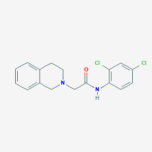 molecular formula C17H16Cl2N2O B4438279 N-(2,4-dichlorophenyl)-2-(3,4-dihydroisoquinolin-2(1H)-yl)acetamide 