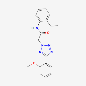 molecular formula C18H19N5O2 B4438386 N~1~-(2-ETHYLPHENYL)-2-[5-(2-METHOXYPHENYL)-2H-1,2,3,4-TETRAAZOL-2-YL]ACETAMIDE 