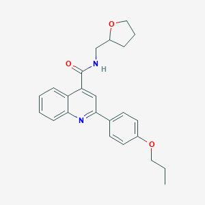 2-(4-propoxyphenyl)-N-(tetrahydro-2-furanylmethyl)-4-quinolinecarboxamide