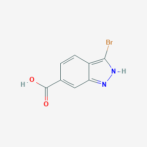 molecular formula C8H5BrN2O2 B044385 3-溴-1H-吲唑-6-羧酸 CAS No. 114086-30-5