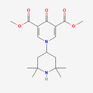 molecular formula C18H26N2O5 B4438659 Dimethyl 4-oxo-1-(2,2,6,6-tetramethylpiperidin-4-yl)-1,4-dihydropyridine-3,5-dicarboxylate 