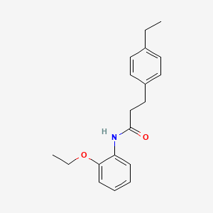molecular formula C19H23NO2 B4438699 N-(2-ethoxyphenyl)-3-(4-ethylphenyl)propanamide 