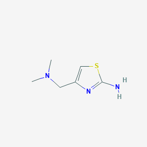 molecular formula C6H11N3S B044390 4-[(二甲氨基)甲基]-1,3-噻唑-2-胺 CAS No. 116252-53-0