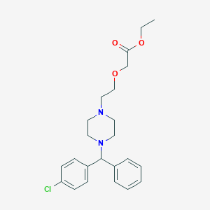 molecular formula C23H29ClN2O3 B044392 Cetirizine Ethyl Ester CAS No. 246870-46-2