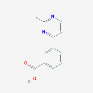 molecular formula C12H10N2O2 B4439219 3-(2-Methylpyrimidin-4-yl)benzoic acid 