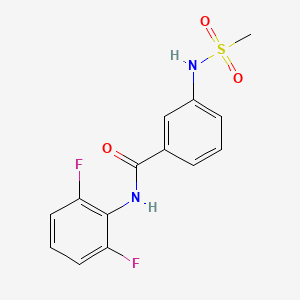 molecular formula C14H12F2N2O3S B4439231 N-(2,6-difluorophenyl)-3-(methanesulfonamido)benzamide 