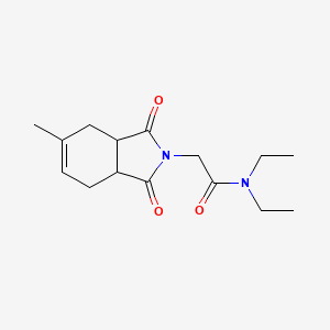 molecular formula C15H22N2O3 B4439259 N,N-diethyl-2-(5-methyl-1,3-dioxo-3a,4,7,7a-tetrahydroisoindol-2-yl)acetamide 
