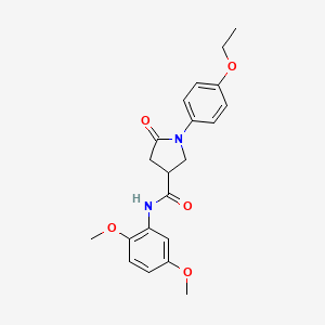 molecular formula C21H24N2O5 B4439265 N-(2,5-dimethoxyphenyl)-1-(4-ethoxyphenyl)-5-oxopyrrolidine-3-carboxamide CAS No. 876716-44-8