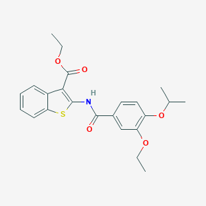 Ethyl 2-[(3-ethoxy-4-isopropoxybenzoyl)amino]-1-benzothiophene-3-carboxylate