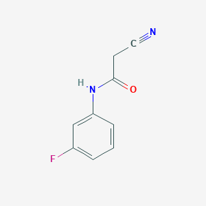 2-cyano-N-(3-fluorophenyl)acetamide