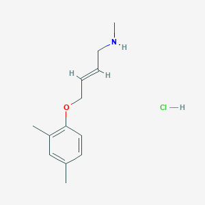 molecular formula C13H20ClNO B4439441 (E)-4-(2,4-dimethylphenoxy)-N-methylbut-2-en-1-amine;hydrochloride 