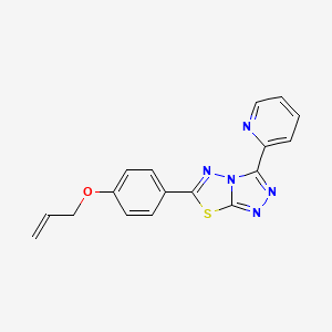 molecular formula C17H13N5OS B4439443 allyl 4-[3-(2-pyridinyl)[1,2,4]triazolo[3,4-b][1,3,4]thiadiazol-6-yl]phenyl ether 