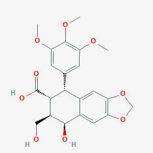 (5R,6R,7R,8S)-8-Hydroxy-7-(hydroxymethyl)-5-(3,4,5-trimethoxyphenyl)-5,6,7,8-tetrahydrobenzo[f][1,3]benzodioxole-6-carboxylic acid