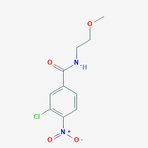 3-chloro-N-(2-methoxyethyl)-4-nitrobenzamide