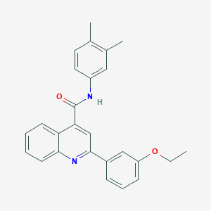 N-(3,4-dimethylphenyl)-2-(3-ethoxyphenyl)quinoline-4-carboxamide