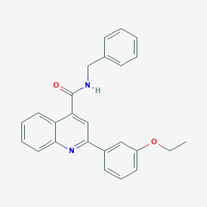 molecular formula C25H22N2O2 B443964 N-benzyl-2-(3-ethoxyphenyl)quinoline-4-carboxamide 