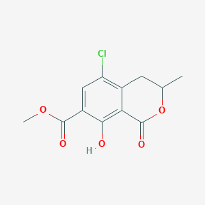 5-Chloro-3,4-dihydro-8-hydroxy-3-methyl-1-oxo-1H-2-benzopyran-7-carboxylic Acid Methyl Ester