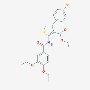 Ethyl 4-(4-bromophenyl)-2-[(3,4-diethoxybenzoyl)amino]thiophene-3-carboxylate