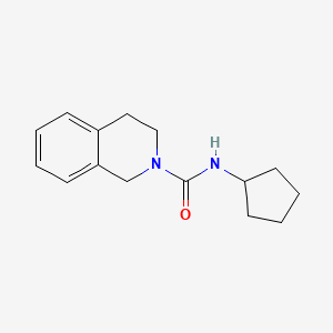 molecular formula C15H20N2O B4439762 N-cyclopentyl-3,4-dihydroisoquinoline-2(1H)-carboxamide 