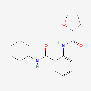 molecular formula C18H24N2O3 B4439911 N-[2-(cyclohexylcarbamoyl)phenyl]oxolane-2-carboxamide 