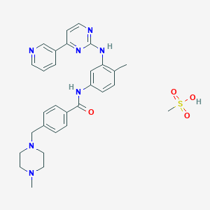 molecular formula C₂₉H₃₁N₇O.CH₄SO₃ B000444 Imatinib mesylate CAS No. 220127-57-1