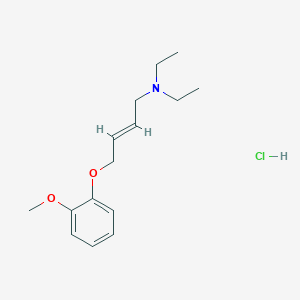 molecular formula C15H24ClNO2 B4440137 (E)-N,N-diethyl-4-(2-methoxyphenoxy)but-2-en-1-amine;hydrochloride 