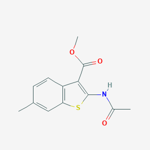 molecular formula C13H13NO3S B444019 Methyl 2-(acetylamino)-6-methyl-1-benzothiophene-3-carboxylate 