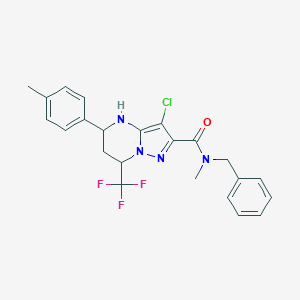 N-benzyl-3-chloro-N-methyl-5-(4-methylphenyl)-7-(trifluoromethyl)-4,5,6,7-tetrahydropyrazolo[1,5-a]pyrimidine-2-carboxamide