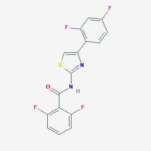 molecular formula C16H8F4N2OS B444025 N-[4-(2,4-difluorophenyl)-1,3-thiazol-2-yl]-2,6-difluorobenzamide 