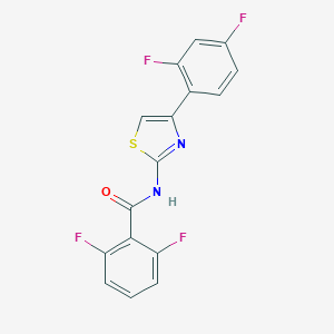 N-[4-(2,4-difluorophenyl)-1,3-thiazol-2-yl]-2,6-difluorobenzamide