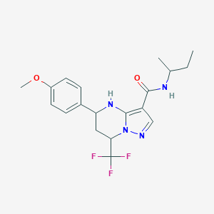 N-(sec-butyl)-5-(4-methoxyphenyl)-7-(trifluoromethyl)-4,5,6,7-tetrahydropyrazolo[1,5-a]pyrimidine-3-carboxamide