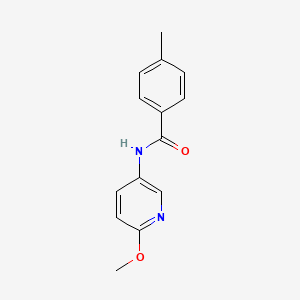 molecular formula C14H14N2O2 B4440487 N-(6-methoxypyridin-3-yl)-4-methylbenzamide CAS No. 634177-09-6