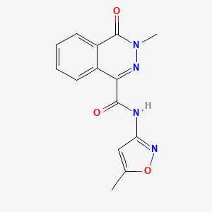 molecular formula C14H12N4O3 B4440575 3-methyl-N-(5-methyl-1,2-oxazol-3-yl)-4-oxo-3,4-dihydrophthalazine-1-carboxamide 