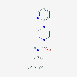 molecular formula C17H20N4O B4440619 N-(3-methylphenyl)-4-(pyridin-2-yl)piperazine-1-carboxamide 