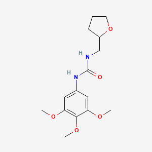 molecular formula C15H22N2O5 B4440668 N-((Tetrahydro-2-furanyl)methyl)-N'-(3,4,5-trimethoxyphenyl)urea CAS No. 68061-12-1