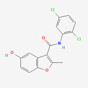 molecular formula C16H11Cl2NO3 B4440714 N-(2,5-Dichlorophenyl)-5-hydroxy-2-methyl-1-benzofuran-3-carboxamide, AldrichCPR 