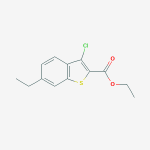 molecular formula C13H13ClO2S B444078 Ethyl 3-chloro-6-ethyl-1-benzothiophene-2-carboxylate 