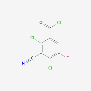 molecular formula C8HCl3FNO B044408 2,4-Dichloro-3-cyano-5-fluorobenzoyl chloride CAS No. 117528-59-3